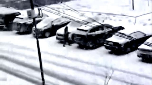 Обильный снег выпал в Новосибирске 1 камера