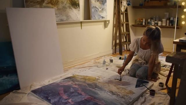 How I make paint of earth pigments  Painting tutorial