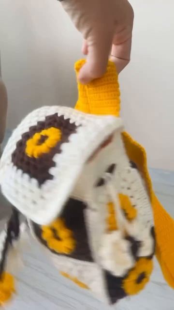 Рюкзак из бабушкиных квадратов