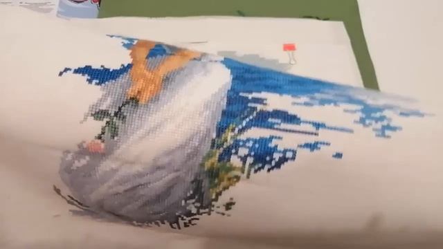 Вышивка крестиком.Все мои начатые работы.Считаем перед Новым годом