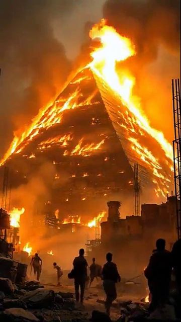 Строительство египетских пирамид. Древний Мир. Красиво. Нейросеть. ИИ #древний #мир #красиво #ии