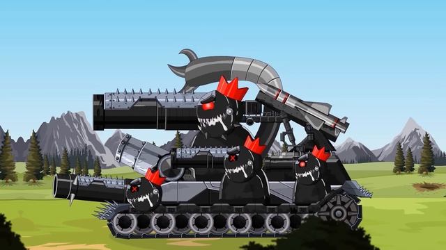 Battle for the northern lands  1S12 UHF 3-D Vs HKS   Cartoons about tank