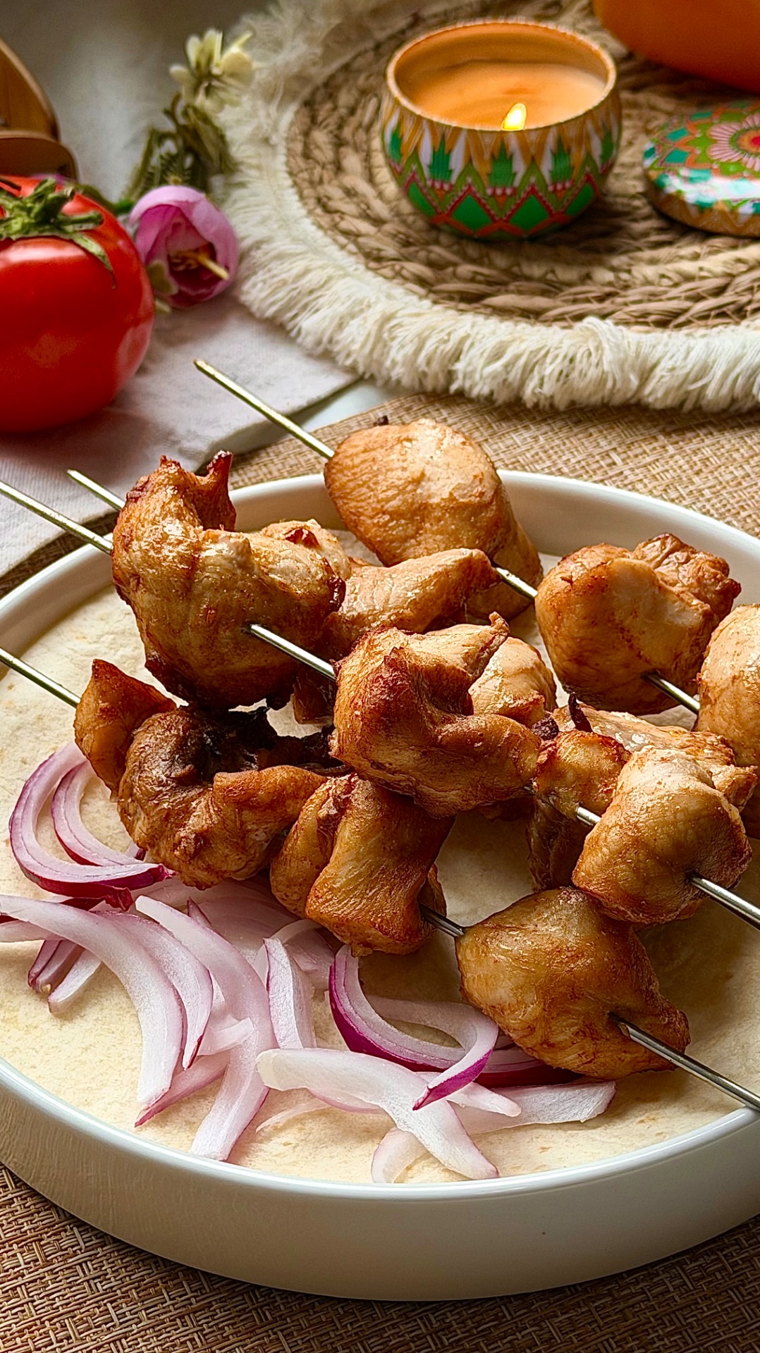 Куриные шашлычки🍢  Готовлю в своем любимом аэрогриле Demiand.