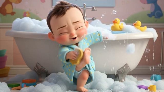 Пора принимать ванну и танцевать!  Развивающие мультики для детей с песней