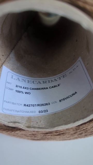Lanecardate Canberra 2/15.5*3 обзор бобинной пряжи