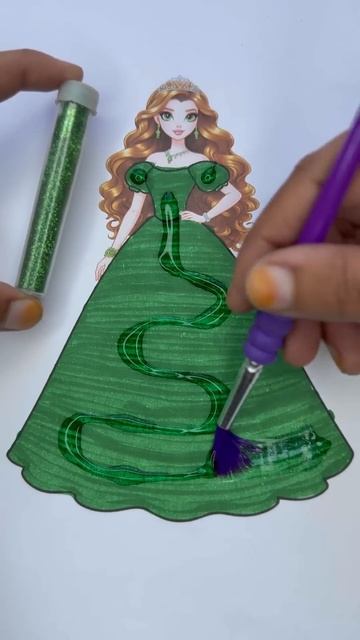Зелёное платье для Барби 💚