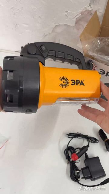 Светодиодный аккумуляторный фонарь прожектор ЭРА PA-601 АЛЬФА ручной мощный яркий Б0031036