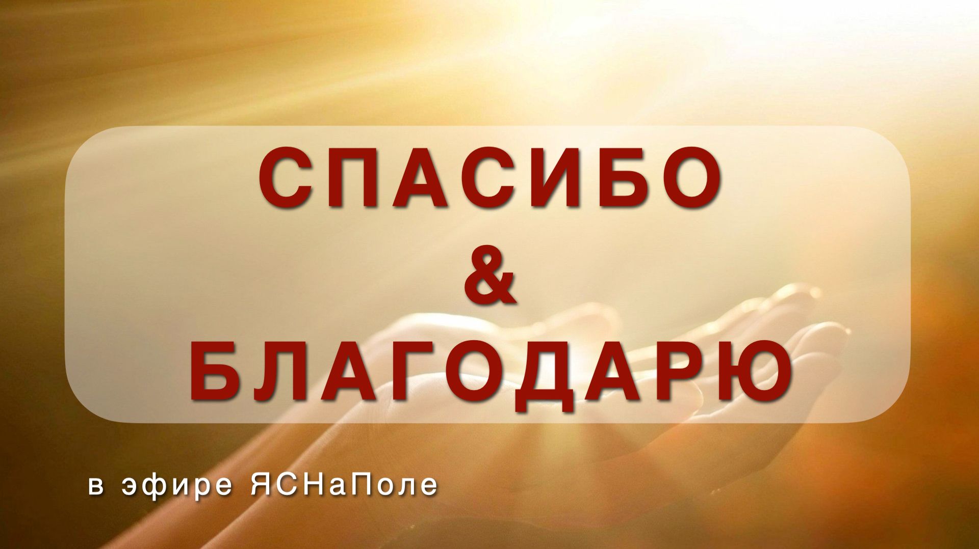 Спасибо & Благодарю