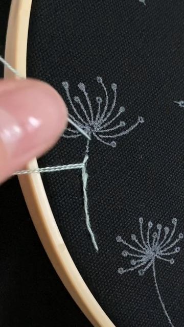 Стебельчатый шов, вышивка для начинающих, арт. WB 642655484