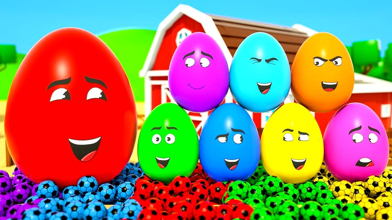 Колеса на автобусе - Песенка про цифры - Разноцветные яйца на ферме - Детские стишки и песенки