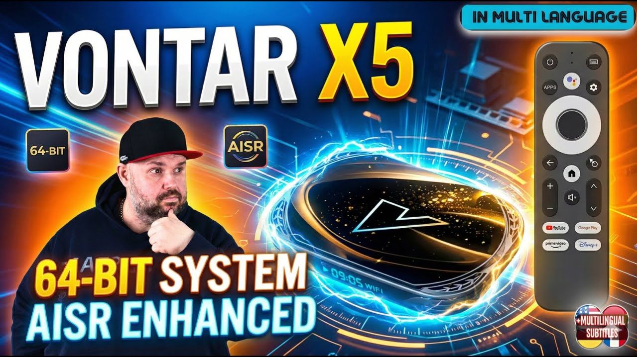 БЮДЖЕТНЫЙ ТВ БОКС VONTAR X5 на Amlogic S905X5M (S905A). ХОРОША ЛИ 64 БИТ СИСТЕМА И AISR УЛУЧШЕНИЯ.