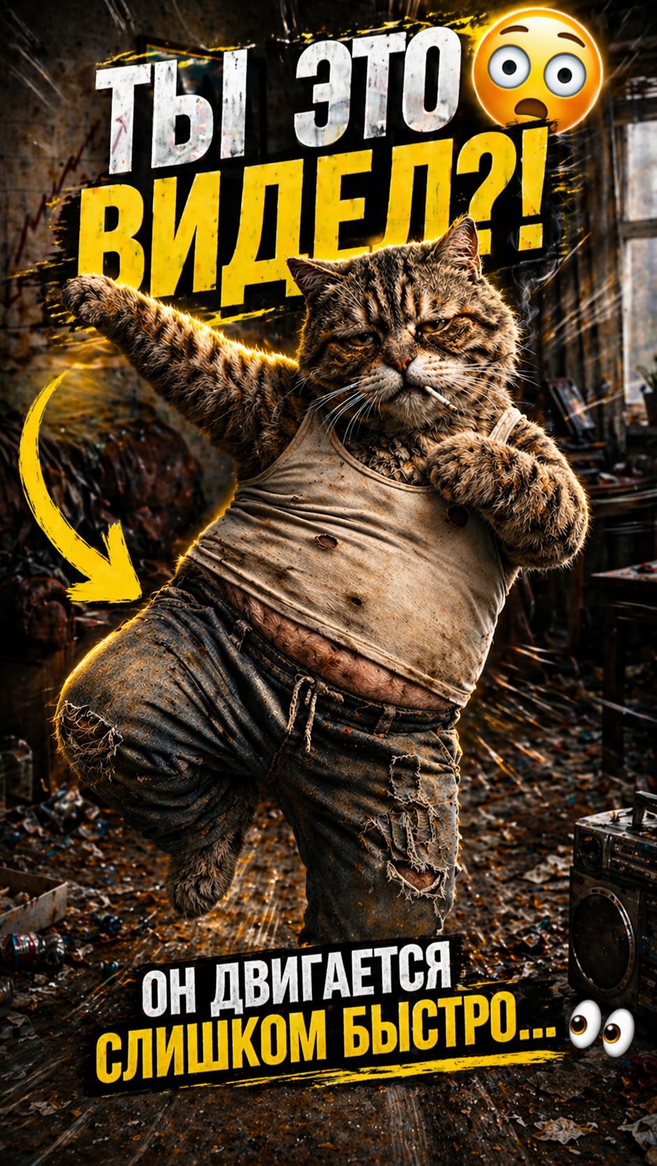 Он двигается слишком быстро… ты это видел?😳