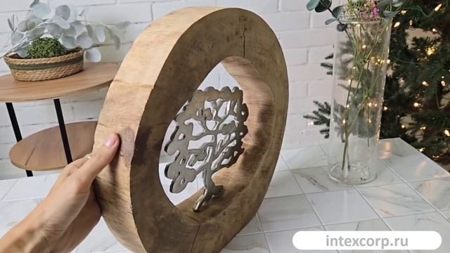 Декоративная фигура ДЕРЕВО ДРУИДОВ, дерево, металл, 33 см, 1009243