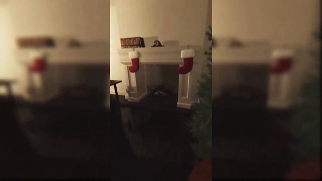 It was the night before Christmas! 🎅  LIGHTS ARE OFF