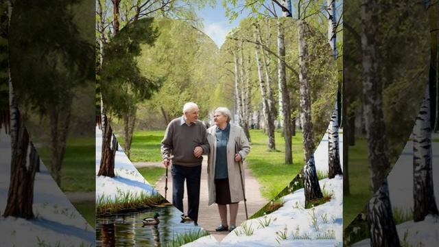 Снег уходя прослезился...