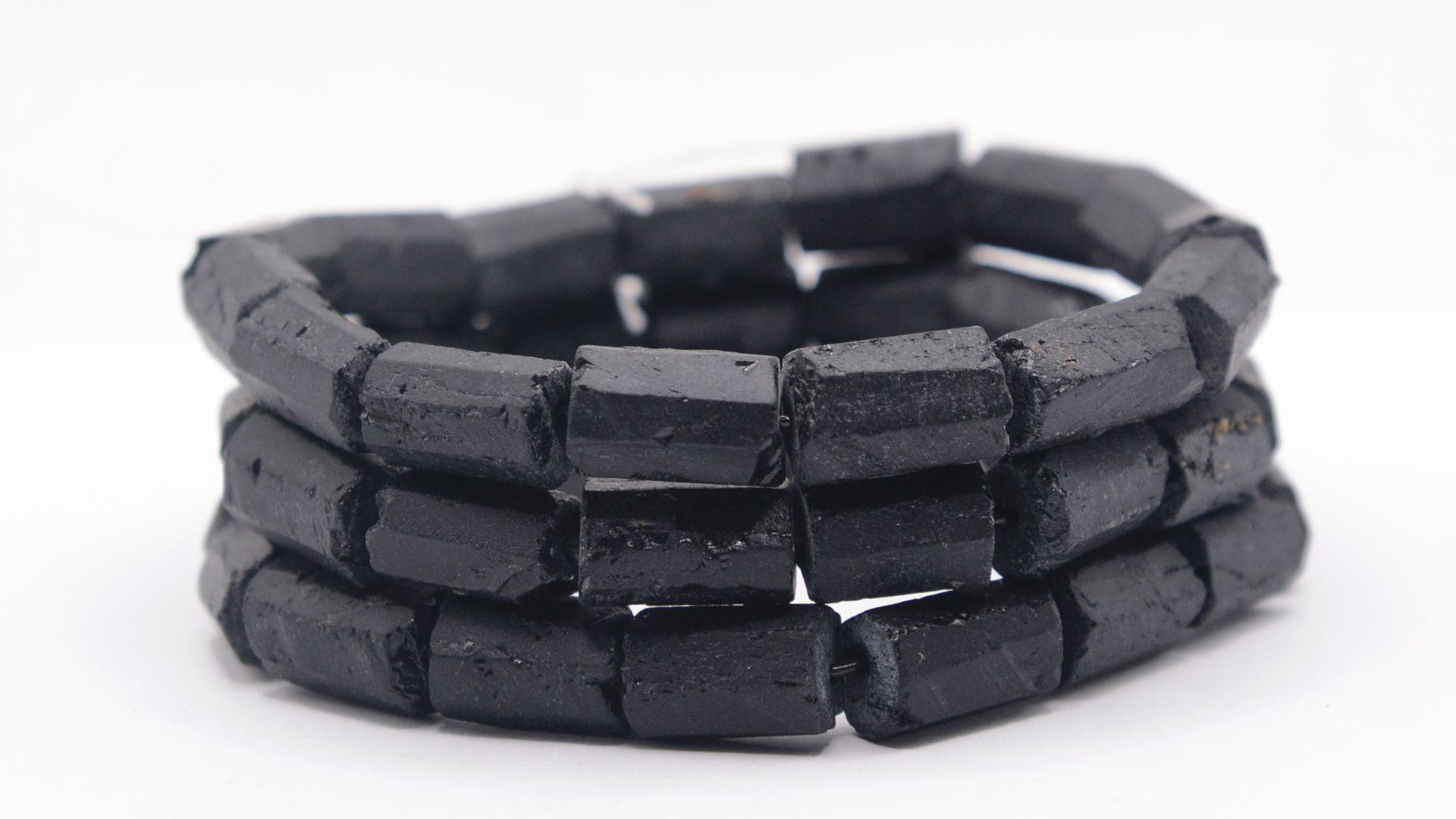 Браслет черный Турмалин, Шерл (Намибия)