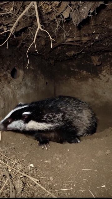 Норка барсука: жизнь под землей #барсук #дикприрода #животные