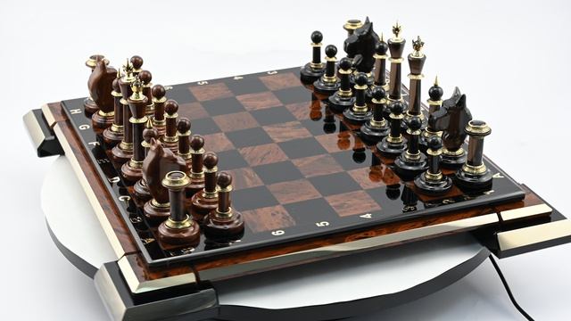 Шахматы из обсидиана 390*390*40мм, в подарочной упаковке.1459006-3