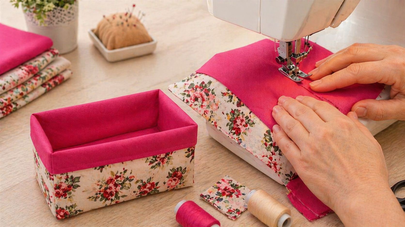 Остатки ткани превратились в идеальный органайзер который можно даже стирать!