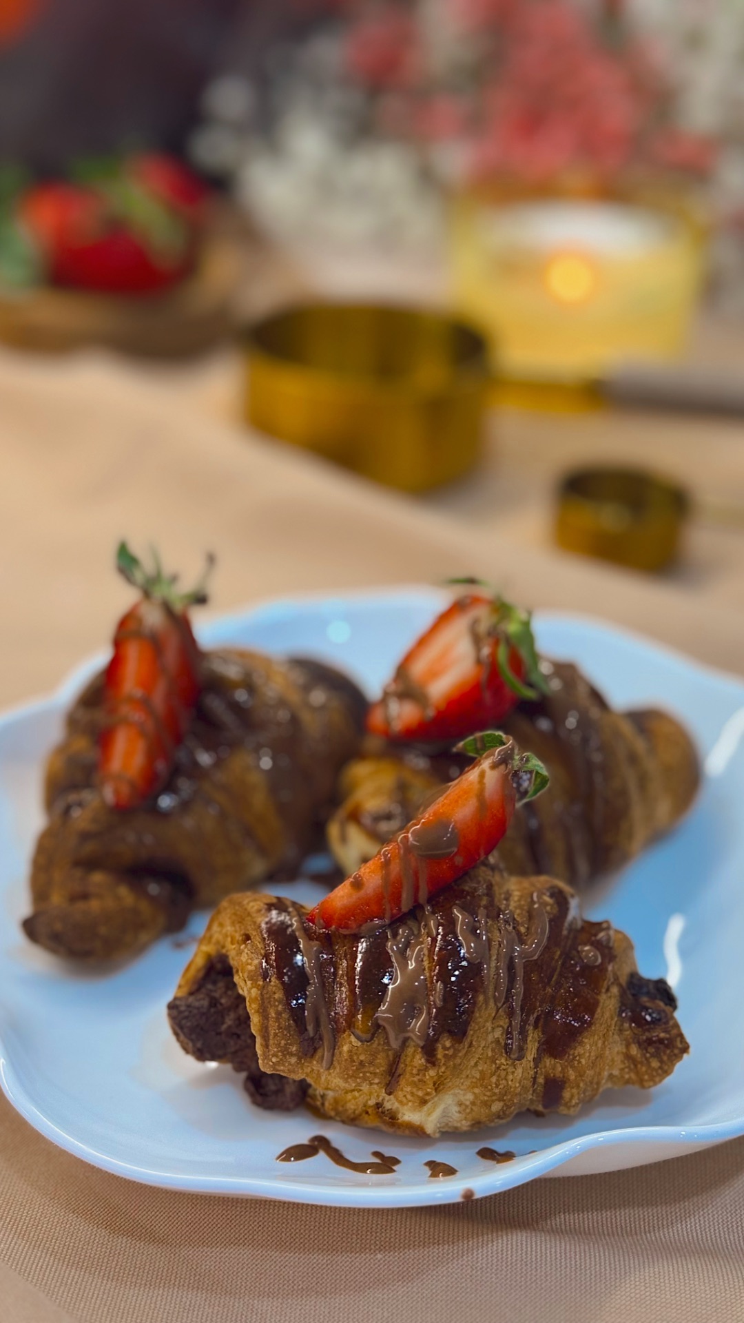 круассаны с шоколадом ❤️