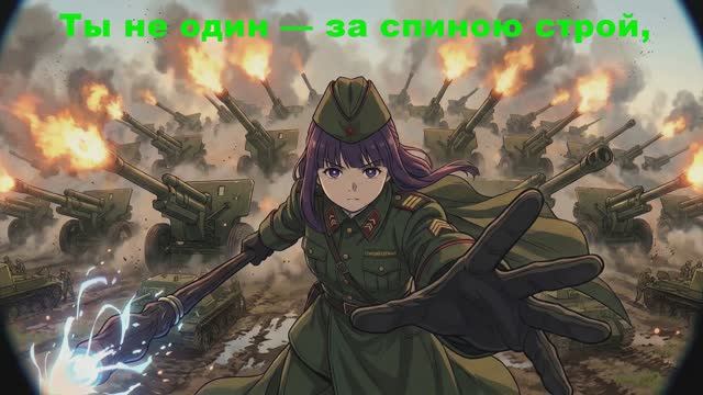 Провожающая в последний штурм Фрирен Стандартная огневая мощь (военный хор)   Фрирен