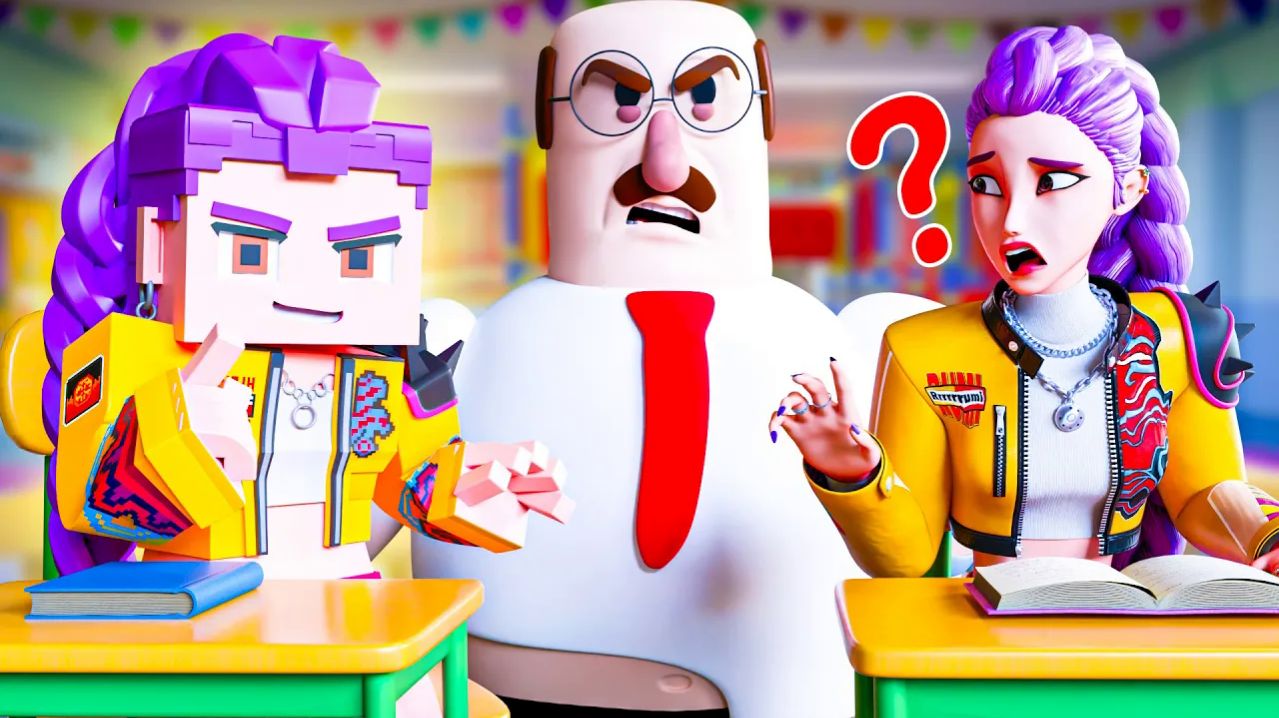 РУМИ ИЗ MINECRAFT В ШКОЛЕ?! Анимационный сериал KPop «Охотники на демонов»