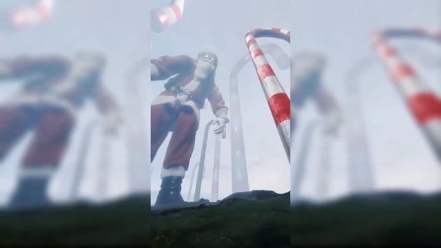 Giant Santa 🍭 🎅  LIGHTS ARE OFF TIKTOK