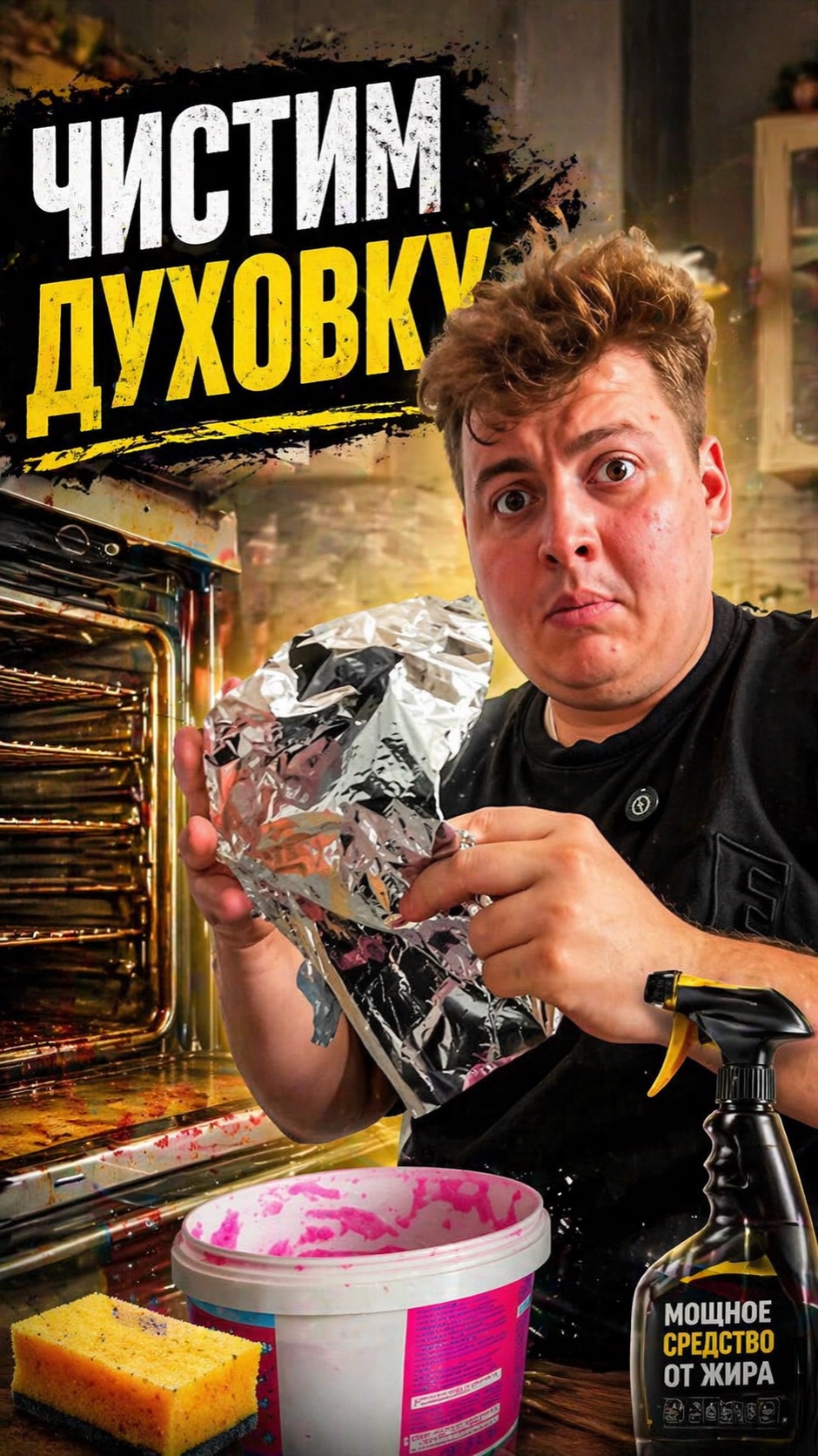 Быстрая очистка духовки 🔥