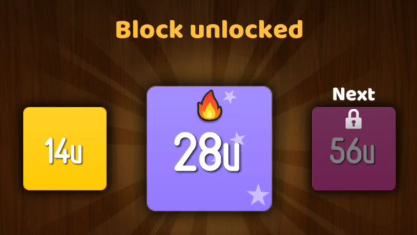 NumBlocks (7u → 14u → 28u)