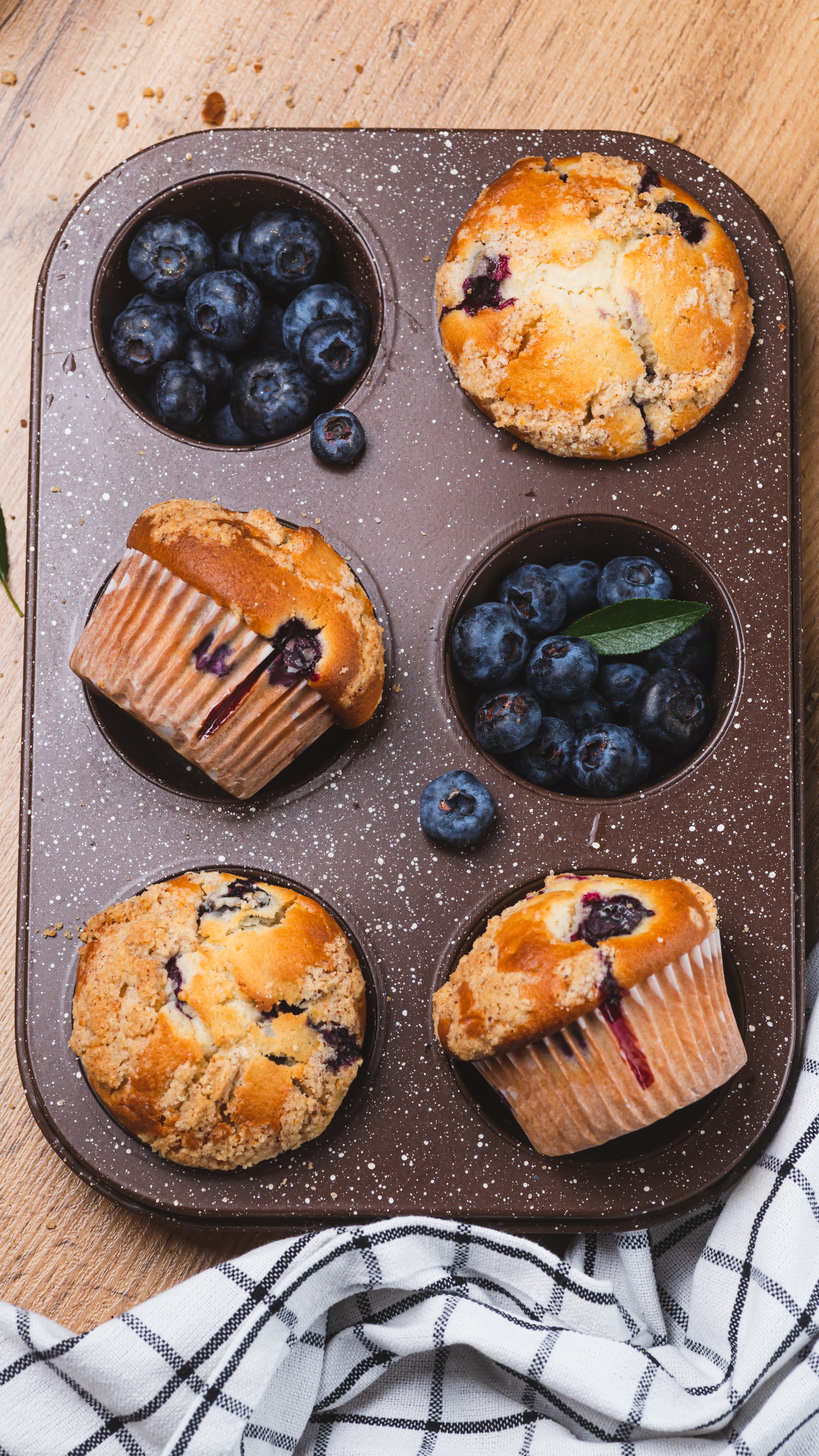 Маффины с голубикой