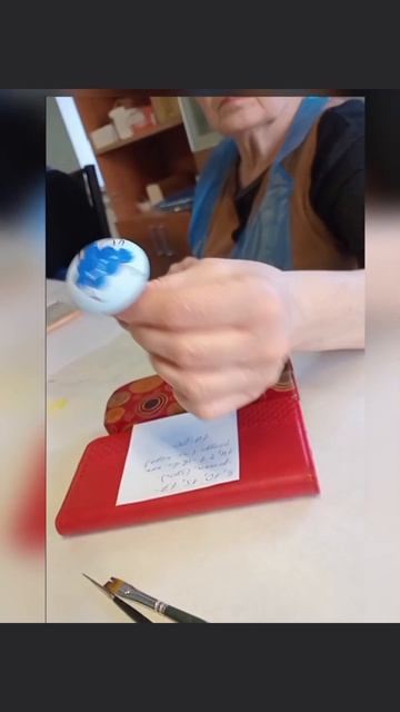 брошь# роспись# ягода#роспись#