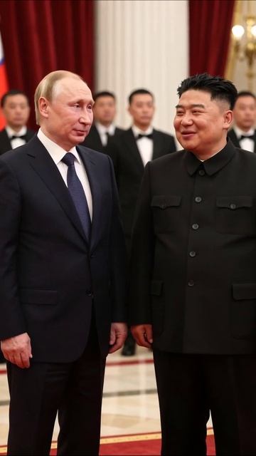 Встреча лидеров: Путин и Ким в центре внимания #Путин #Ким #МеждународныеОтношения