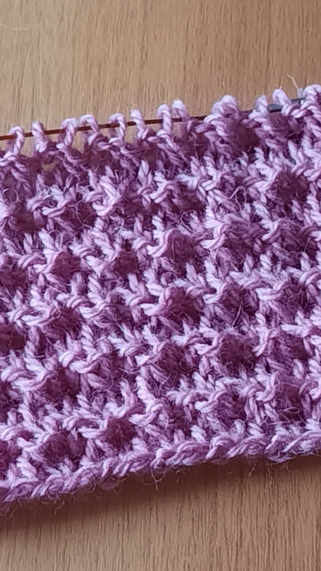 Узор спицами