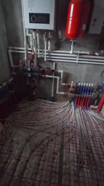 Монтаж отопления в частном доме в пос. Кудряши