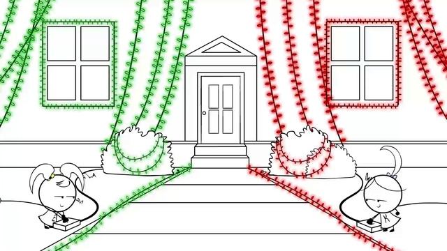 Cats Ate All of Santa's Cookies - Emma & Kate EK Doodles Cartoon Animation for Kids!