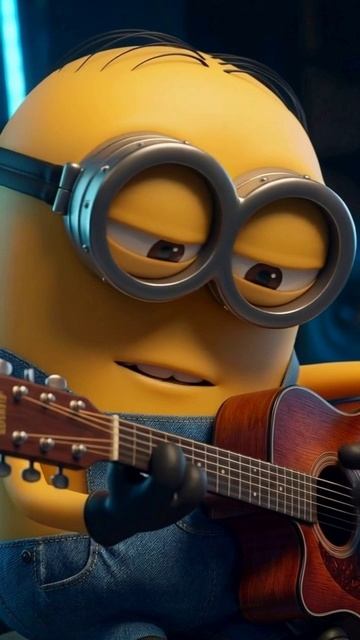 Миньон поет песню под гитару