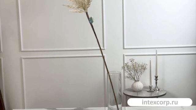 Декоративная ветка КОРТАДЕРИЯ, пластик, белая, 88 см, 220356