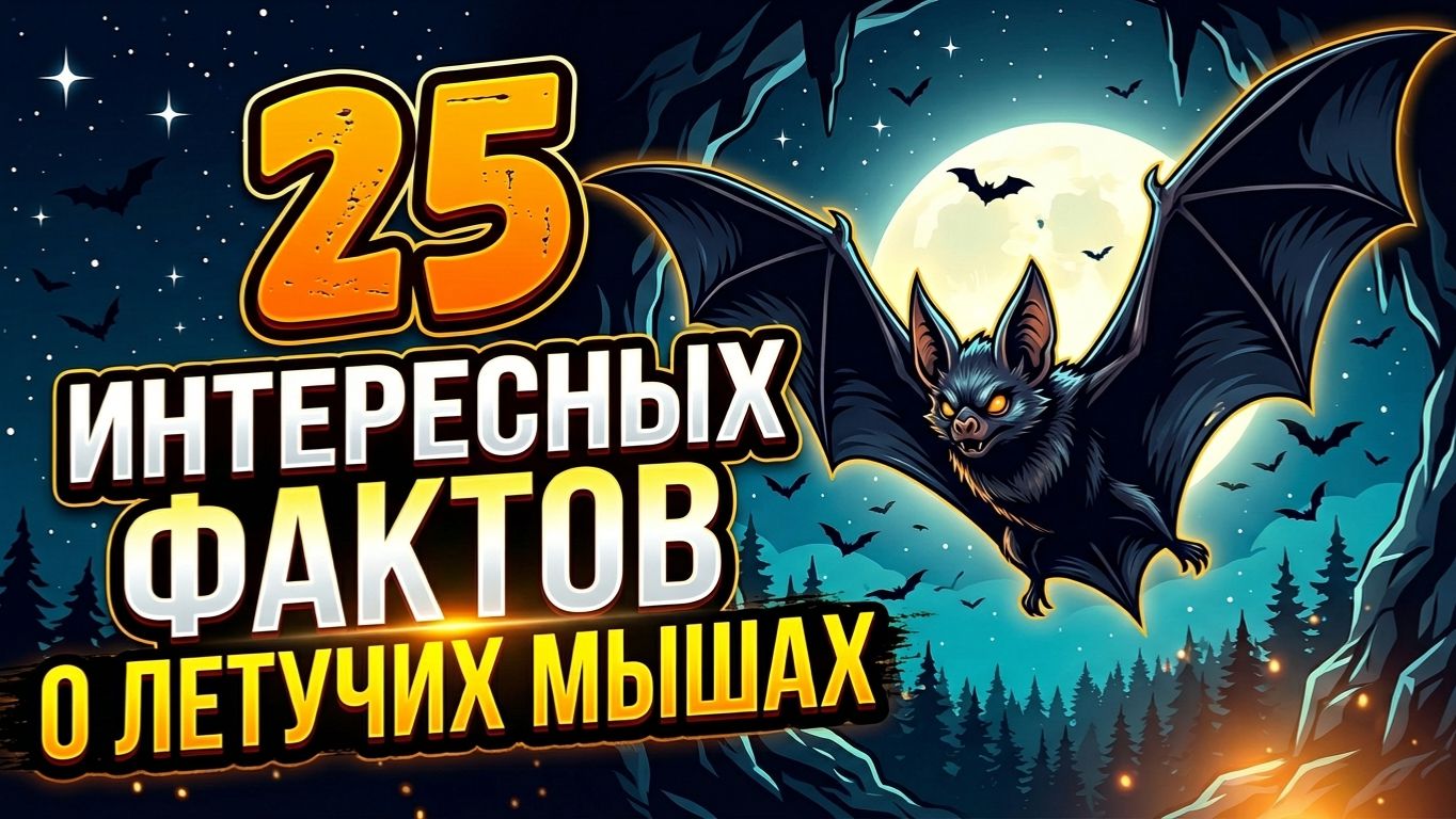 25 интересных фактов о летучих мышах