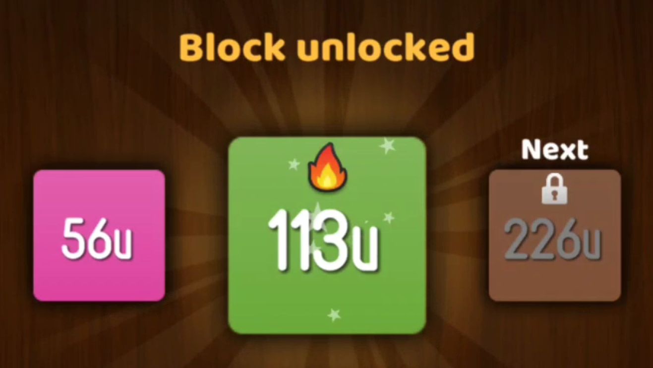 NumBlocks (28u → 56u → 113u)