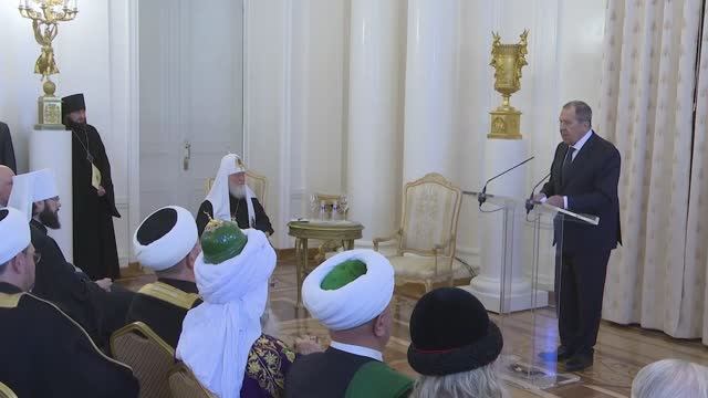 С.Лавров на приеме по случаю православной Пасхи, Москва, 22 апреля 2026 года