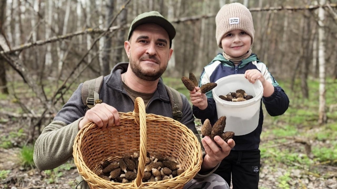 МЫ ИХ ДОЖДАЛИСЬ!!! Первый весенний сбор грибов 2026