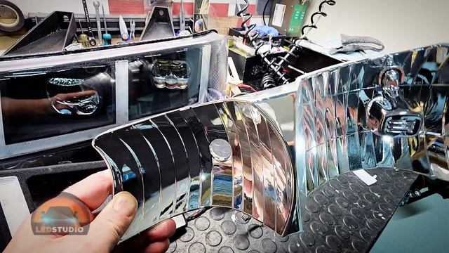 Chevrolet Express модернизация и тюнинг фар процесс от Ledstudio