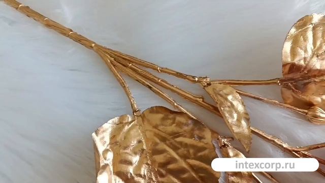 Декоративная ветка ГИБИСКУС 'ЗОЛОТОЕ ПЛАМЯ', красный, 68 см   215855-40