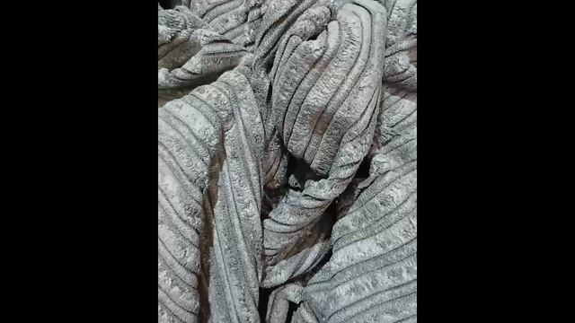 Вельвет крупный рубчик тёмно-зелёный ИТАЛИЯ