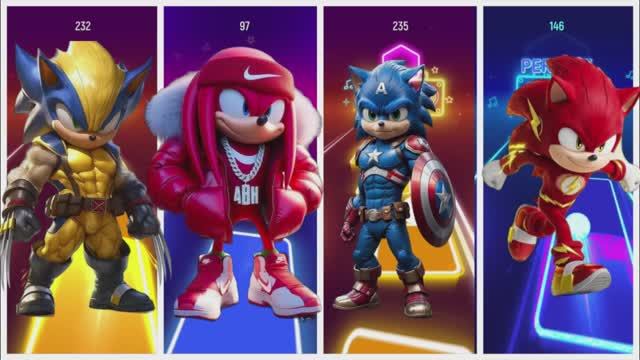 Веном Соник против Флэша и Росомахи! ⚡