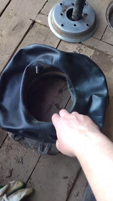 мотоблок, ремонт колеса.mp4