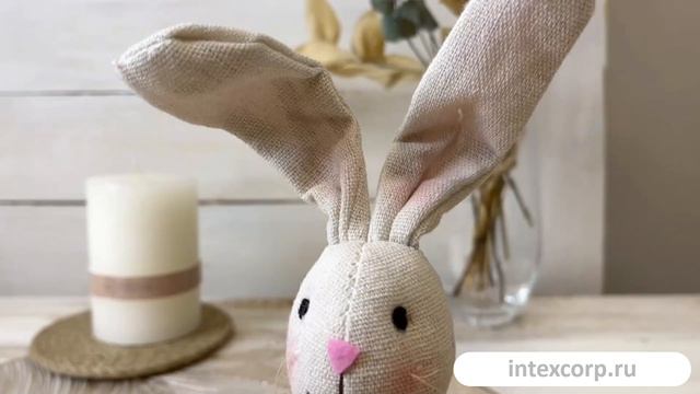 Декоративное подвесное украшение КРОЛИК ПЕРРИ, 22 см, ANT500200-1 ANT500200-2 (1)