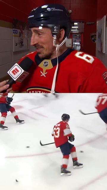 Marchy is just ready to drop the puck!