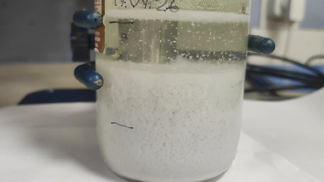 Оседание суспензии ПТФЭ в ксилоле