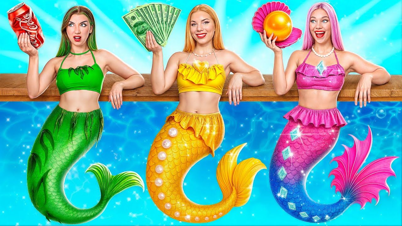 Бедная vs Богатая vs Ультра Богатая Русалка # Смешные Cитуации от Candy DO